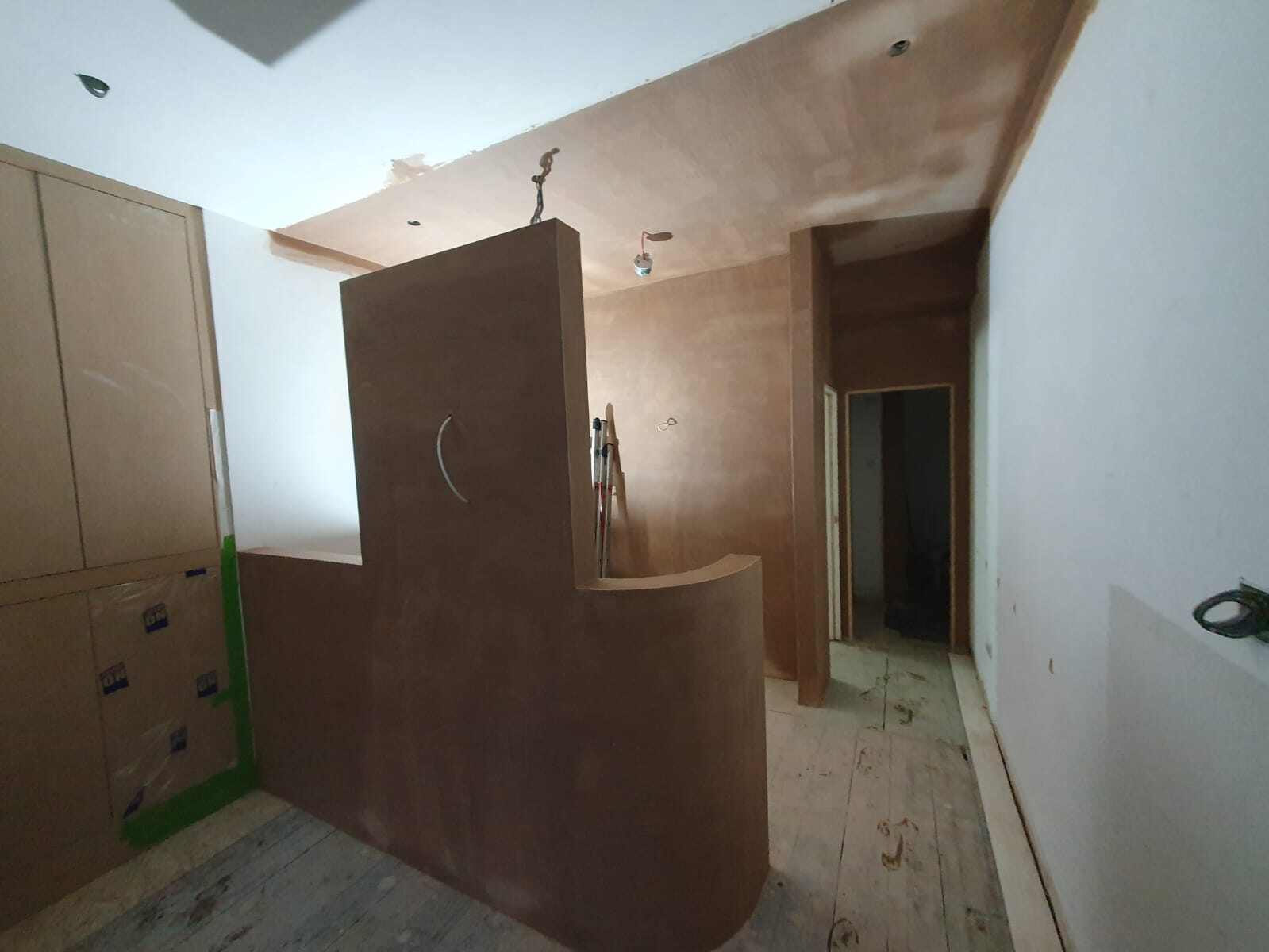 Plastering Completed for the Treatment room and hair studio